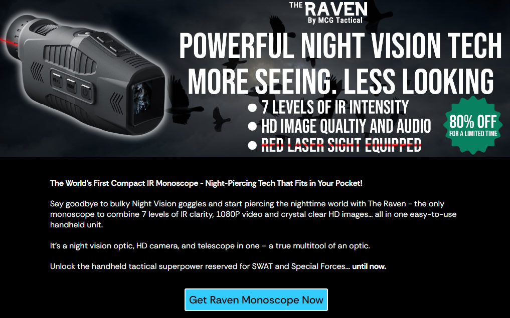 MCG Tactical Raven Night Vision Monoscope Review – Best Night Vision Tool? | Customer Reviews