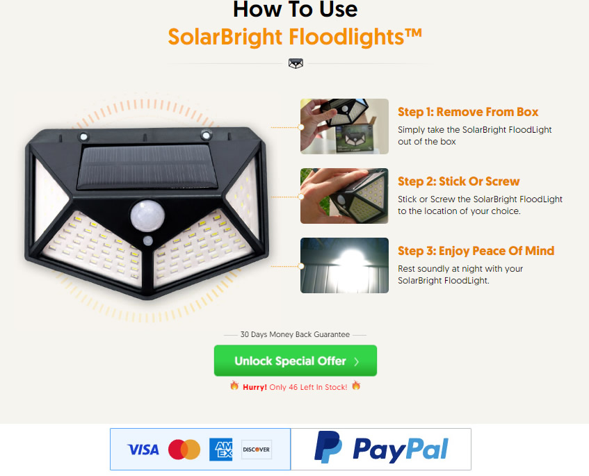 SolarBright FloodLight Review: Reviews Rave About This Solar Security Light